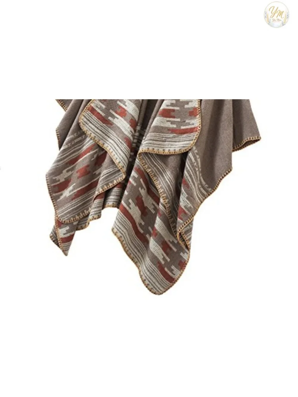 Cozy Oversized Knit Poncho Cape Wrap Ruana Sleeveless Cardigan